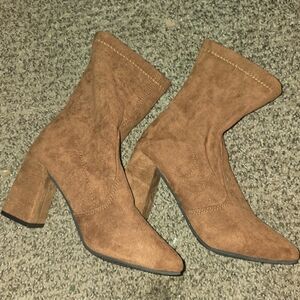 SHEIN Brown Heeled Boots